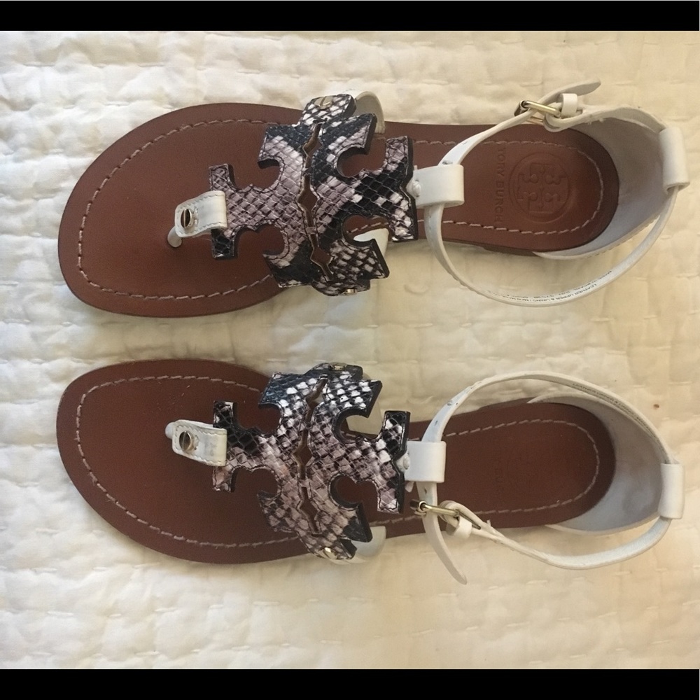 Tory Burch Phoebe Flat Sandals Size 6.5